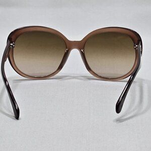 CHANEL 5184 Womens Quilted Tortoise Oval Sunglasses Mauve / Brown Gradient